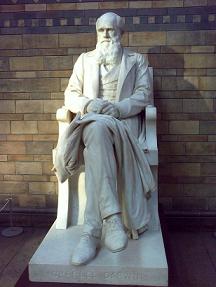 My take at Charles Darwin monument at the Natural History Museum, London